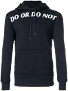 Neil Barrett Do Or Do Not Hoodie - Blue