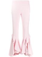 Giambattista Valli Asymmetric Bell Bottom Trousers - Pink
