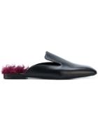 Jil Sander Square Toe Mules - Black