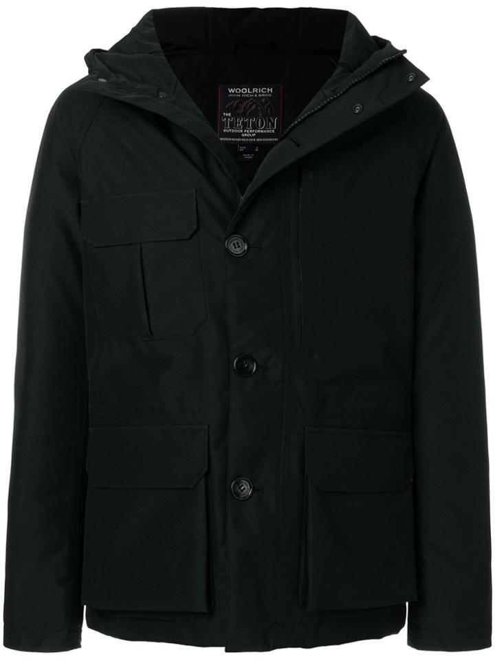 Woolrich Short Padded Parka - Black
