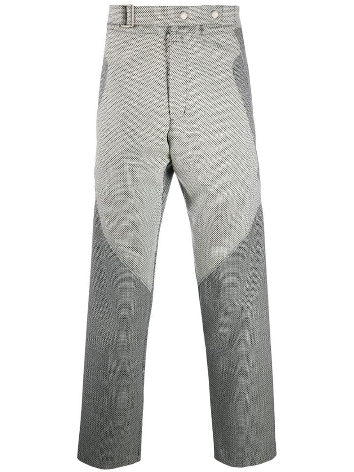Kiko Kostadinov Rope Check Rex Trousers - White