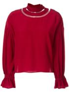 Fendi Collar Detail Shirt - Red