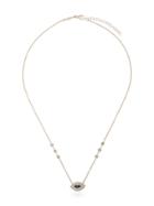 Jacquie Aiche Marquise Eye Diamond And Sapphire Necklace - Gold
