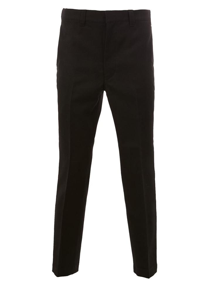 Junya Watanabe Comme Des Garçons Man Tailored Straight Fit Trousers, Men's, Size: Large, Black, Cupro/wool