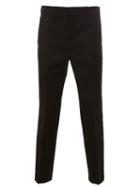 Junya Watanabe Comme Des Garçons Man Tailored Straight Fit Trousers, Men's, Size: Large, Black, Cupro/wool