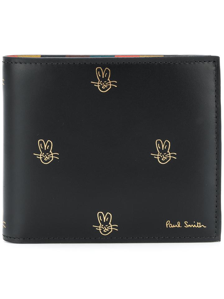 Paul Smith Rabbit Print Bi-fold Wallet - Black