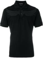 Alexander Mcqueen Wings Embroidered Polo Shirt, Men's, Size: Small, Black, Cotton/silk