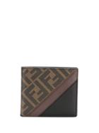 Fendi Ff Pattern Bi-fold Wallet - Brown