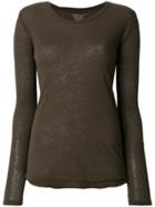 Majestic Filatures Long Sleeved T-shirt - Brown