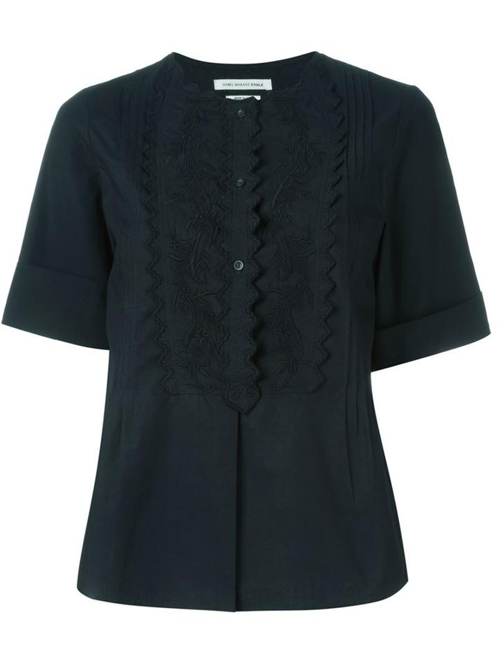 Isabel Marant Étoile 'driss' Blouse, Women's, Size: 38, Black, Cotton