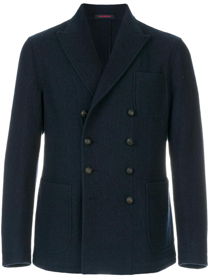 The Gigi Double-breasted Blazer - Blue