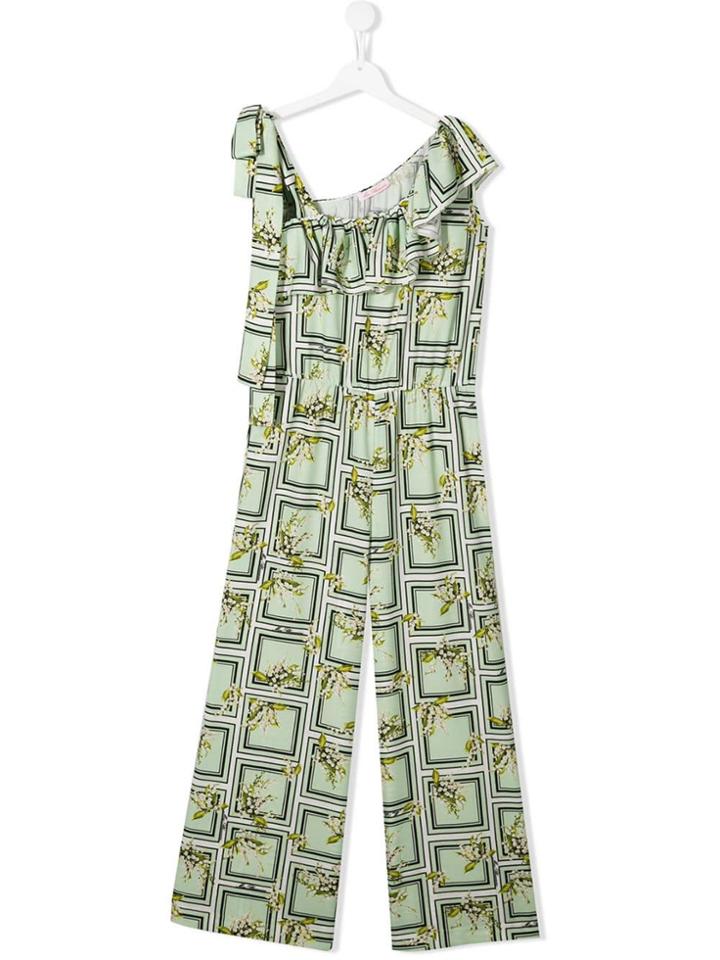 Miss Blumarine Printed Jumpsuit - Green