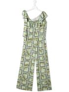 Miss Blumarine Printed Jumpsuit - Green