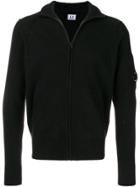 Cp Company Turtleneck Zipped Jumper - Black