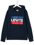 Levi's Kids Teen Logo Hoodie - Blue