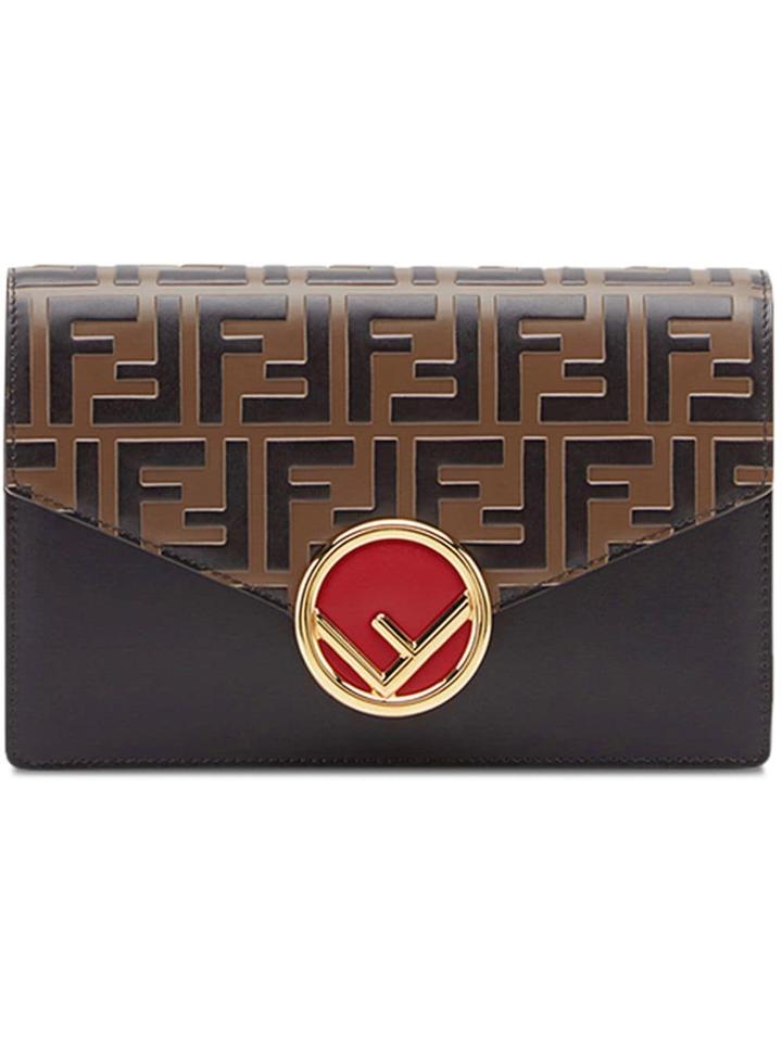 Fendi Ff Wallet On Chain - Black