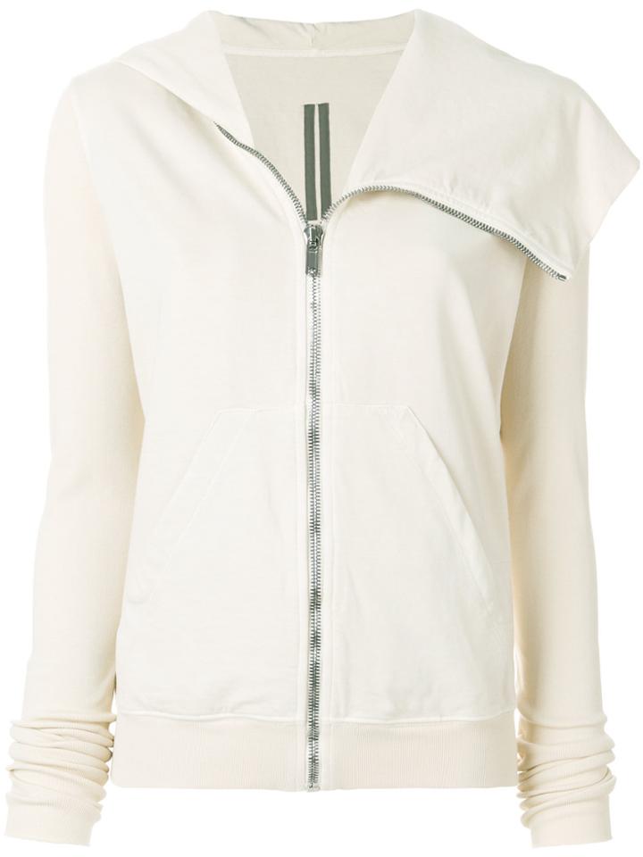 Rick Owens Drkshdw Asymmetric Hooded Jacket - Nude & Neutrals