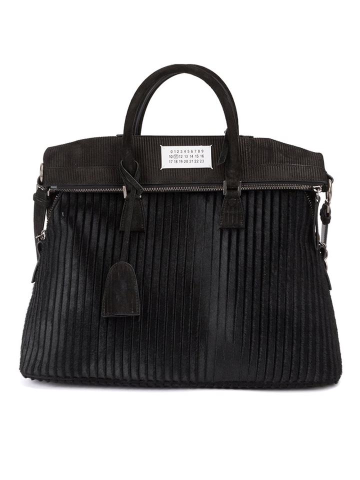 Maison Margiela '5ac' Tote, Women's, Black, Cotton/calf Leather/goat Skin