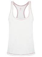 Talie Nk Round Neck Tank Top, Women's, Size: G, White, Cotton