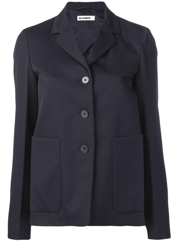 Jil Sander Straight Fit Blazer - Blue