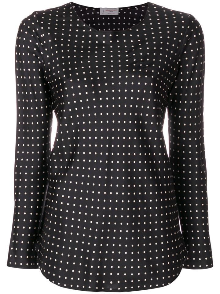 Alberto Biani Polka Dot Top - Black