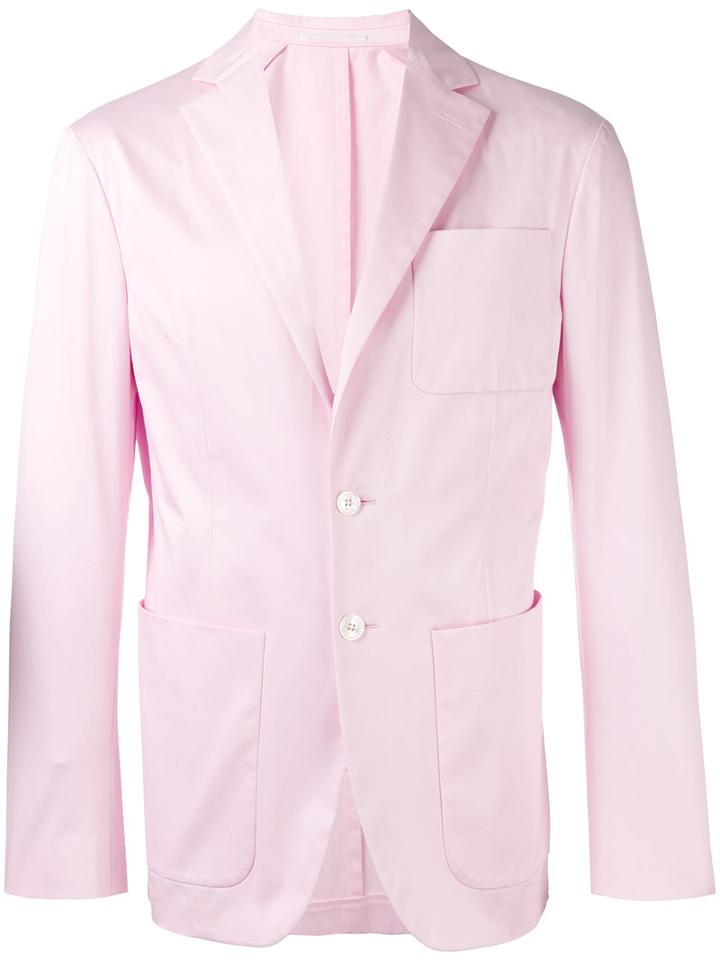 Dsquared2 - Long-sleeved Classic Blazer - Men - Cotton - 48, Pink/purple, Cotton