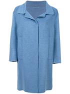 Luisa Cerano Single Breasted Coat - Blue