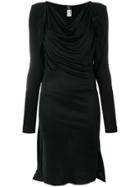 Jean Paul Gaultier Vintage Draped Midi Dress - Black