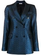 P.a.r.o.s.h. Metallic Double Breasted Blazer - Blue