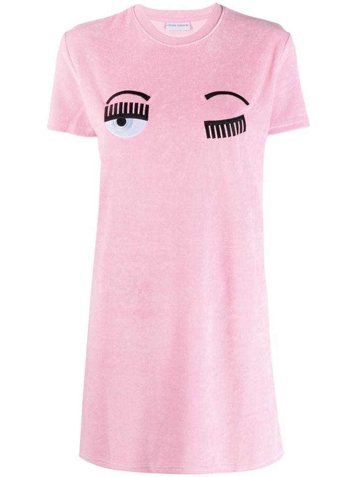 Chiara Ferragni Winking Eye Short Dress - Pink