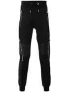 Philipp Plein - Jogging Trousers - Men - Cotton/leather/polyester/polyurethane - L, Black, Cotton/leather/polyester/polyurethane
