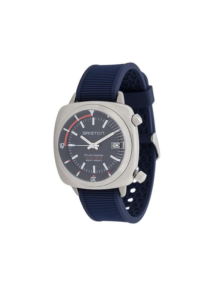 Briston Watches Clubmaster Diver Brushed Watch - Blue