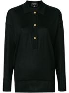 Chanel Pre-owned Long Sleeved Knitted Blouse - Black