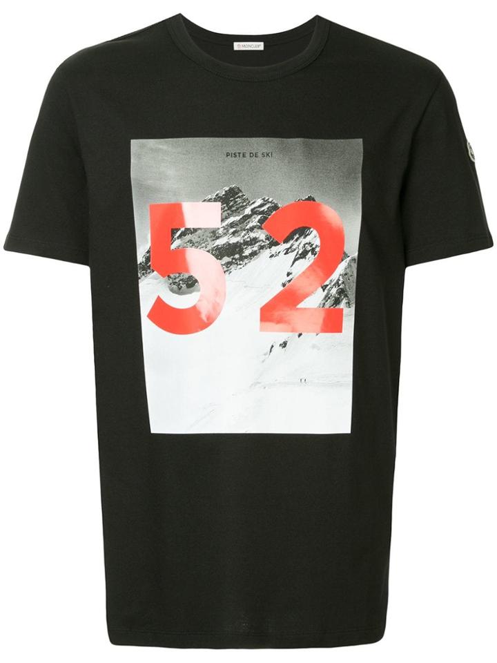 Moncler Printed T-shirt - Black