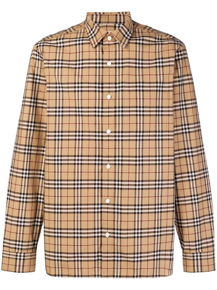 Burberry Haymarket Check Shirt - Brown