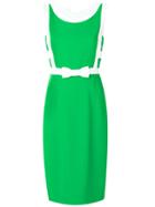 Capucci Fitted Bow Dress - Green