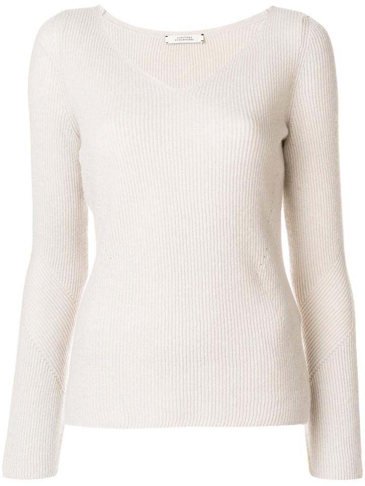 Dorothee Schumacher Wide Neck Jumper - Nude & Neutrals