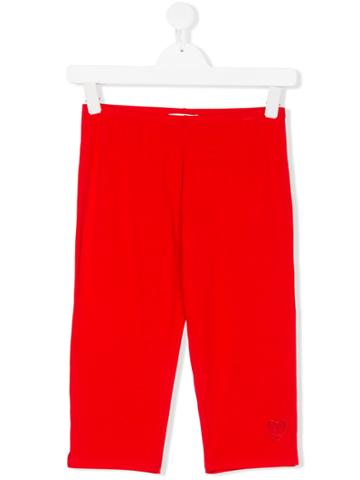 Twin-set Kids Teen Heart Embroidered Leggings
