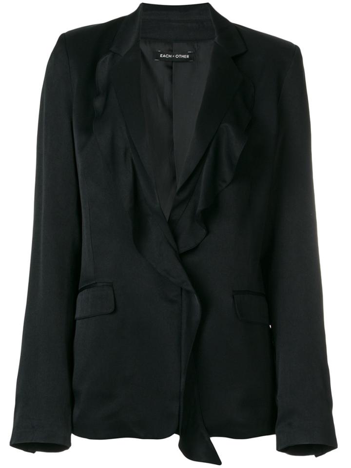 Each X Other Draped Lapel Jacket - Black