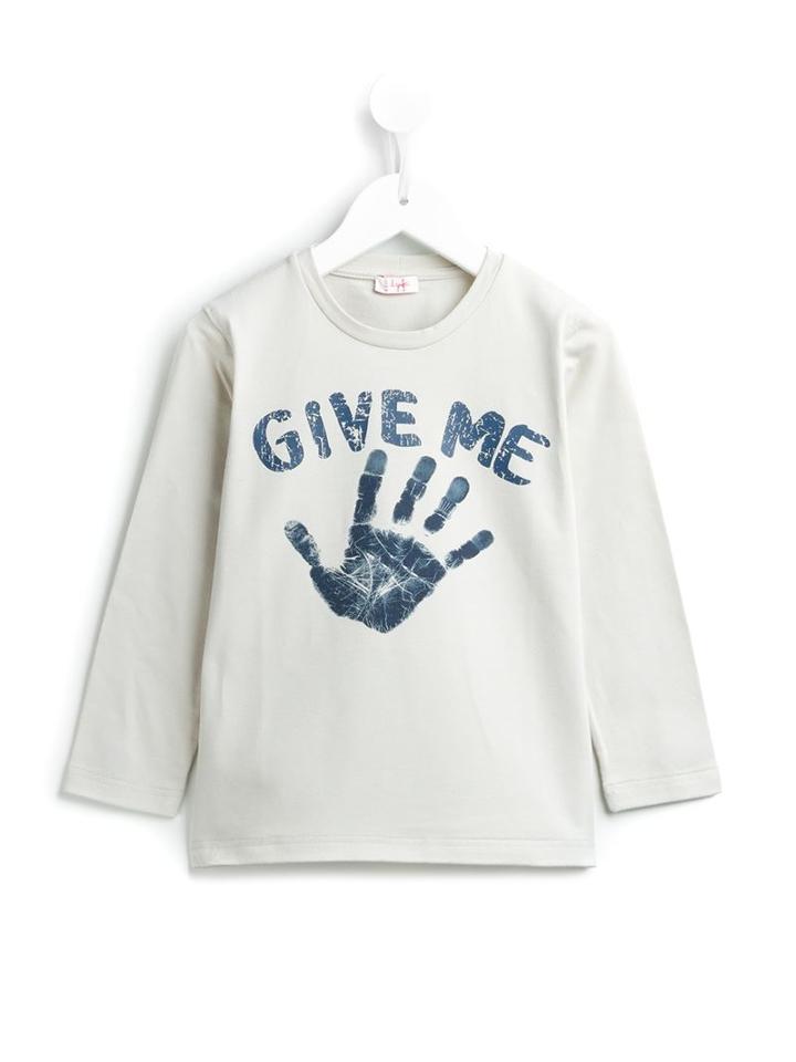 Il Gufo Hand Print Long Sleeve T-shirt