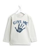 Il Gufo Hand Print Long Sleeve T-shirt