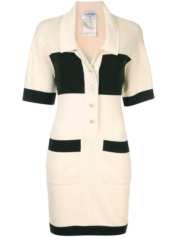 Chanel Vintage Short Sleeve One Piece Skirt - Yellow