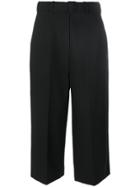 Sprwmn Cropped Leather Trousers - Black