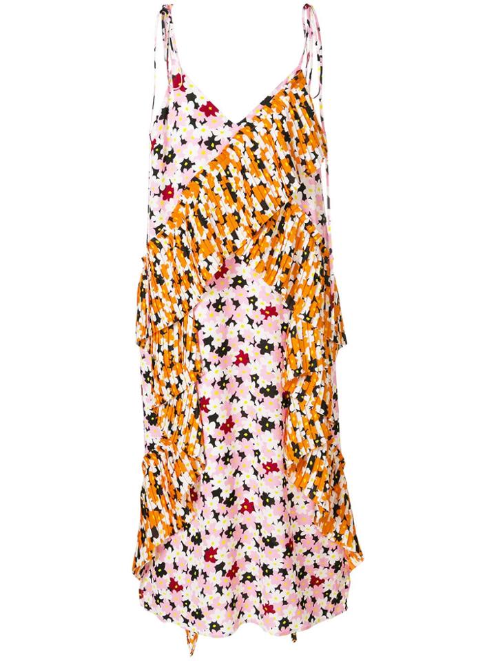 Kenzo Jackie Flowers Midi Dress - Pink