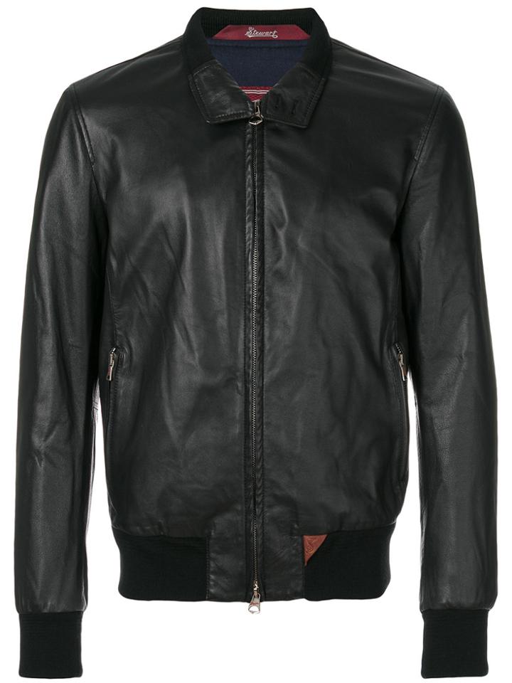 Stewart Classic Bomber Jacket - Black
