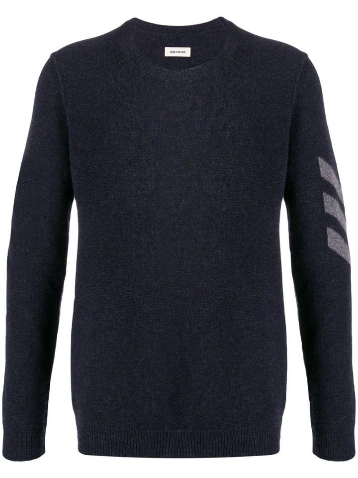 Zadig & Voltaire Cashmere Long Sleeved Jumper - Blue