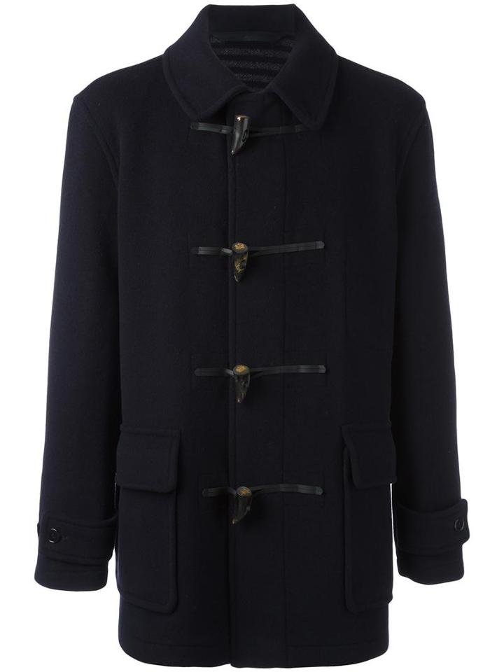 Sunspel Sunspel X Gloverall Duffle Coat, Men's, Size: Xl, Blue, Cotton/polyamide/wool
