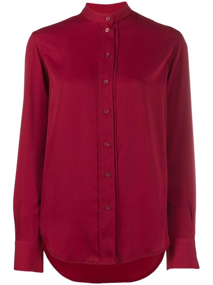 Calvin Klein Mandarin Collar Shirt - Red