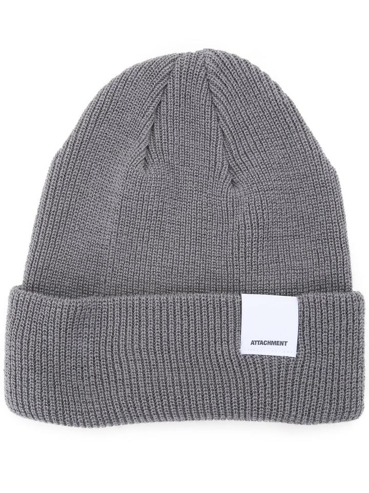 Attachment - Folded Knitted Beanie - Men - Cotton - One Size, Grey, Cotton
