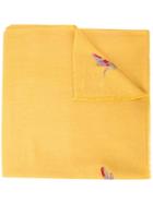 Janavi Dragonfly Embellished Scarf - Yellow